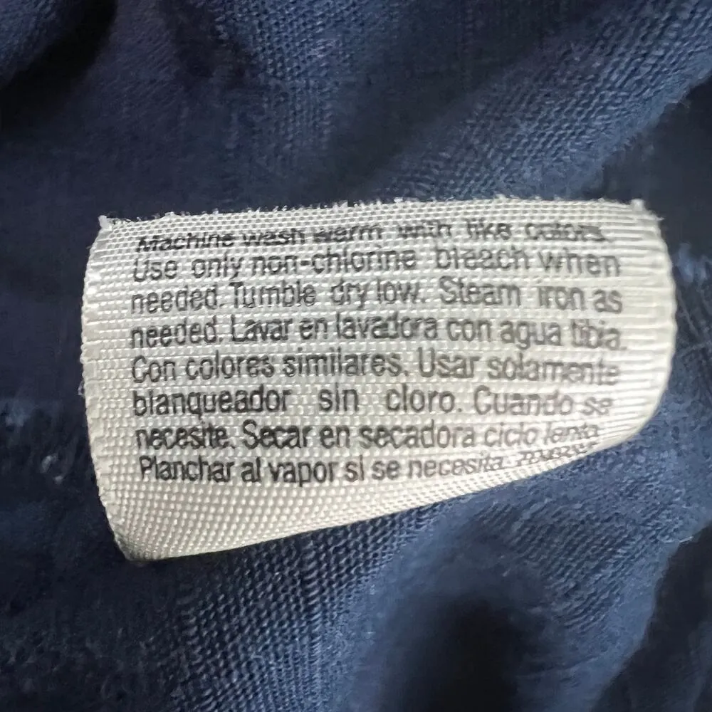 St. John's Bay 100% Cotton High Rise Navy Blue Academia Women's Shorts Size 12 - Image 5