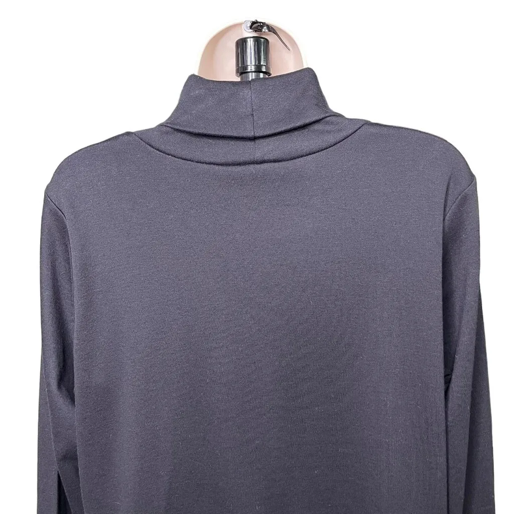 Qccker Factory Christmas Tree Turtle Neck Blouse Black Shirt Size M u Size M - Image 7