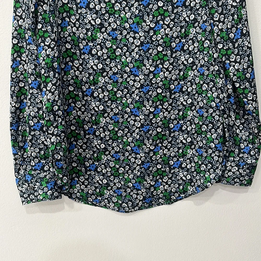 Banana Republic Bella Floral Perfect  Tunic/Blouse Tulip Hem Sz Xs - Image 6