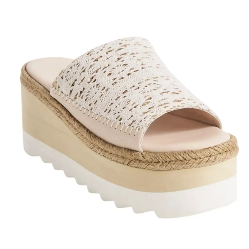 NEW Free People Santorini Platform Slide Sandal (Women) 10M, PLASTER - Image 2