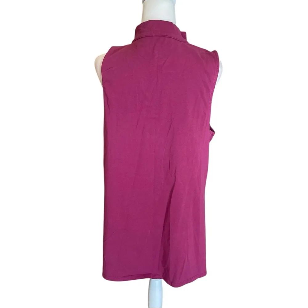 Torrid Foxy Mock Neck Zip Up Tank Top Womens Size 3X Purple - Image 5