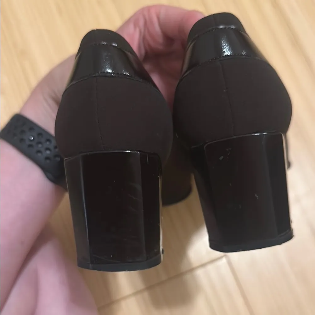 Vintage Stuart Weitzman Square Toe Nylon Pumps - Image 10