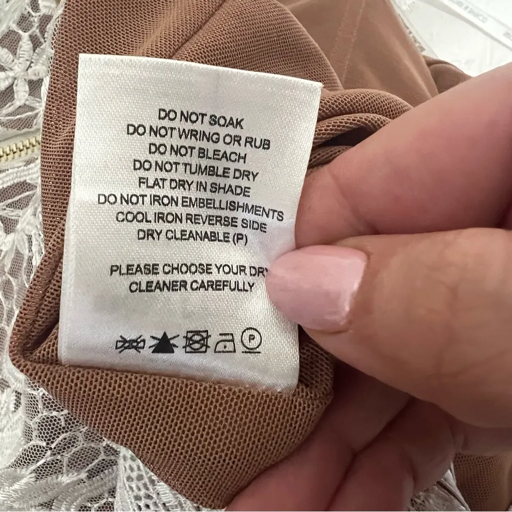 NEW NWOT Bronx & Banco Tiffany Blanc Lace Midi Dress In White - Image 13