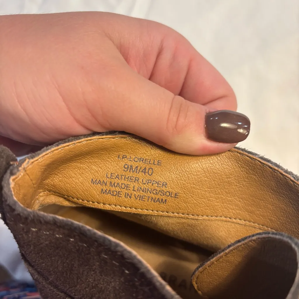 Lucky Brand Lorelle Suede High Top Lace Up Sneakers Slaterstone Size 9 - Image 6