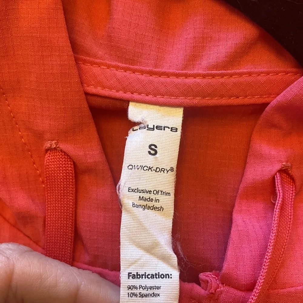 Layer‎ 8 pink wind rain jacket quarter zip size S - Image 2