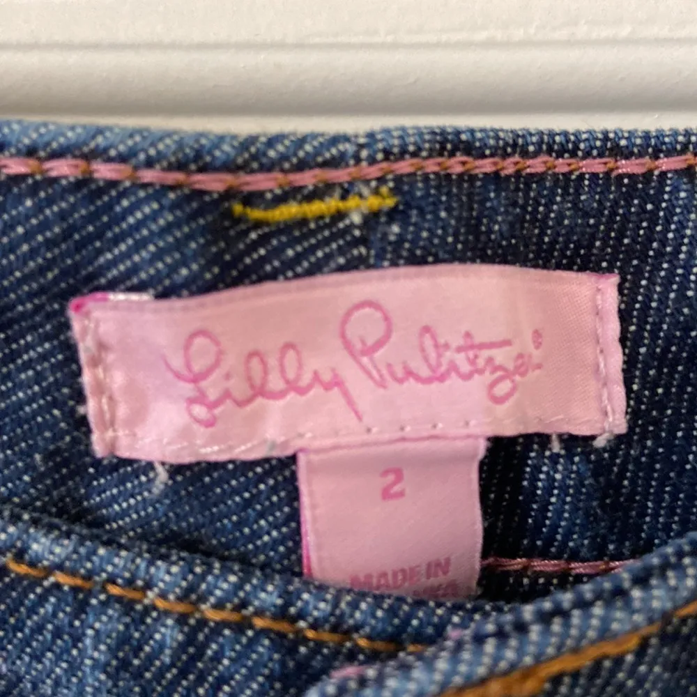 Lilly Pulitzer Jeans size 2 palm beach fit inseam 24” excellent condition - Image 3