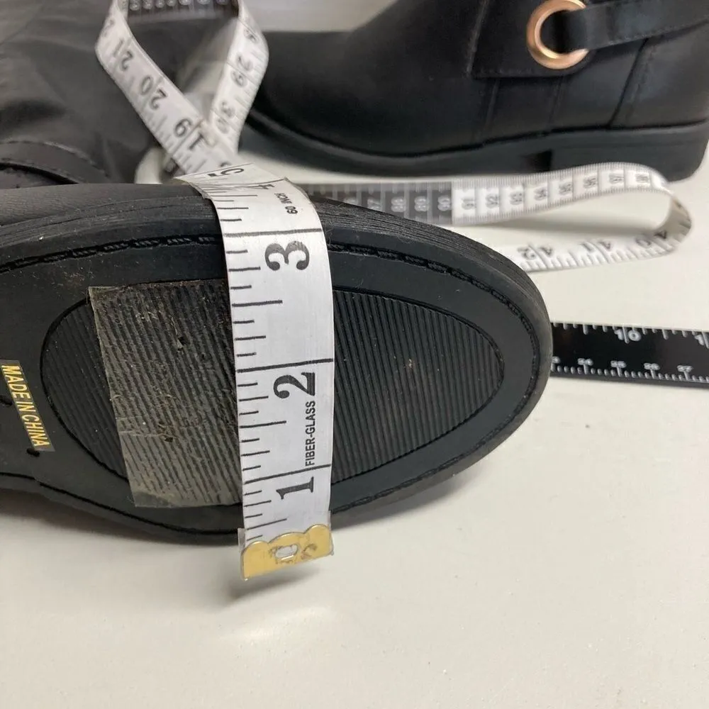 MONTANA BAMBOO, 17”, Side Zip Black Riding Boots, 6‎ - Image 6