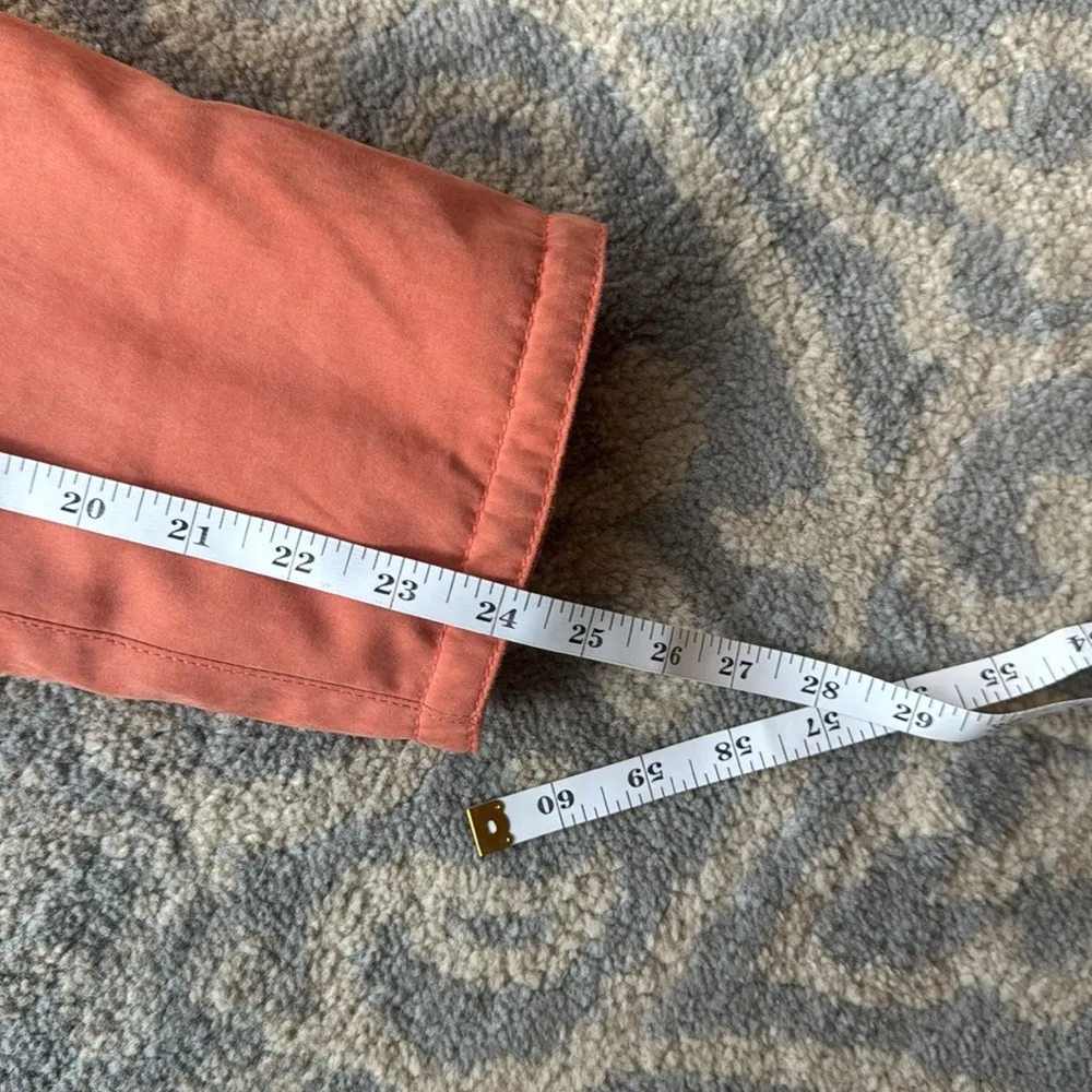 Vintage Claude Havrey Faux Fur Lined Coat Orange XL - Image 8