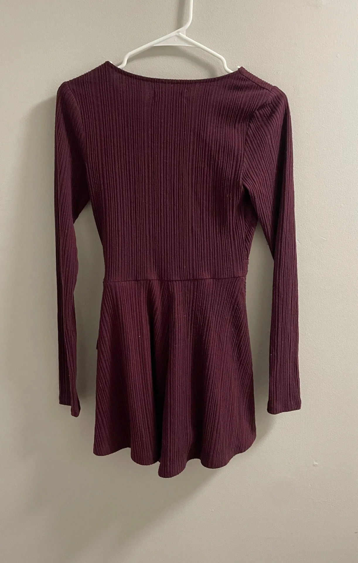 Burgundy Wrap Romper - Image 2