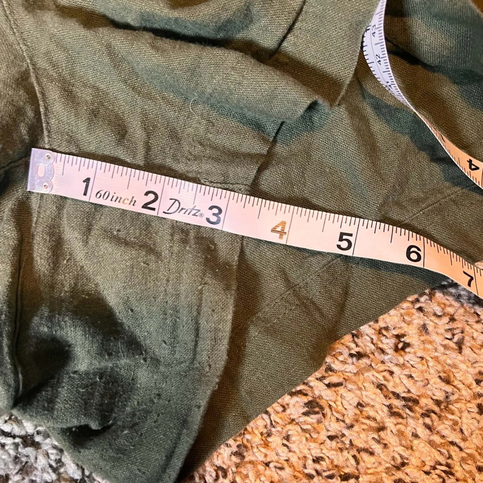 Old Navy Linen Blend Shorts Comfort Waistband Casual Olive Green‎ 2X - Image 5