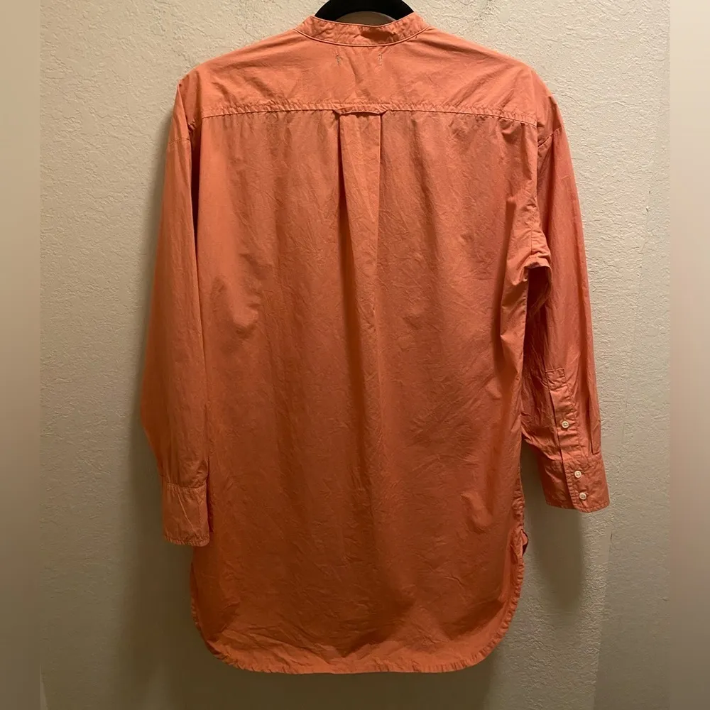 Alex Mill Coral Button Down Tux Bib Tunic Size Small - Image 7