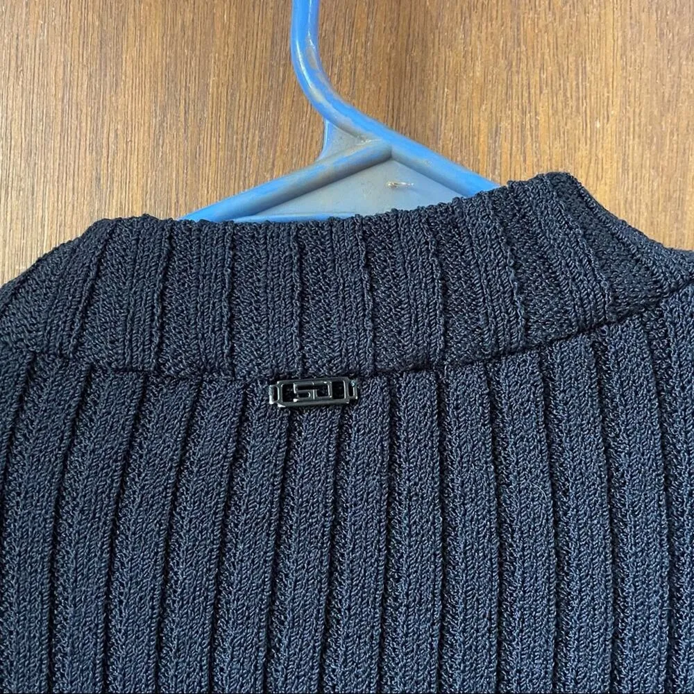 St John black knit zip up - Image 7