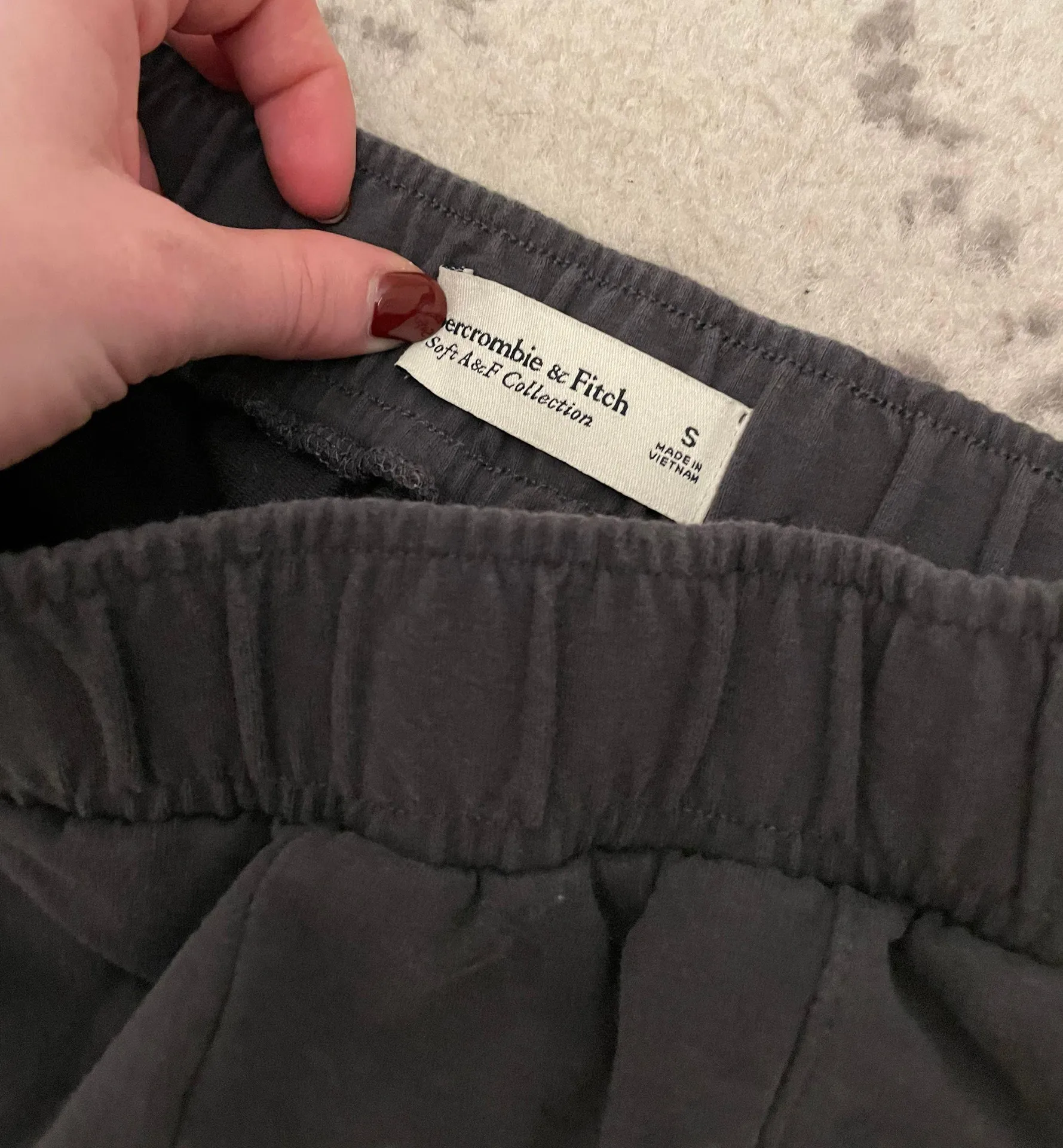 Abercrombie & Fitch Wide Leg Gray Sweatpants - Image 3