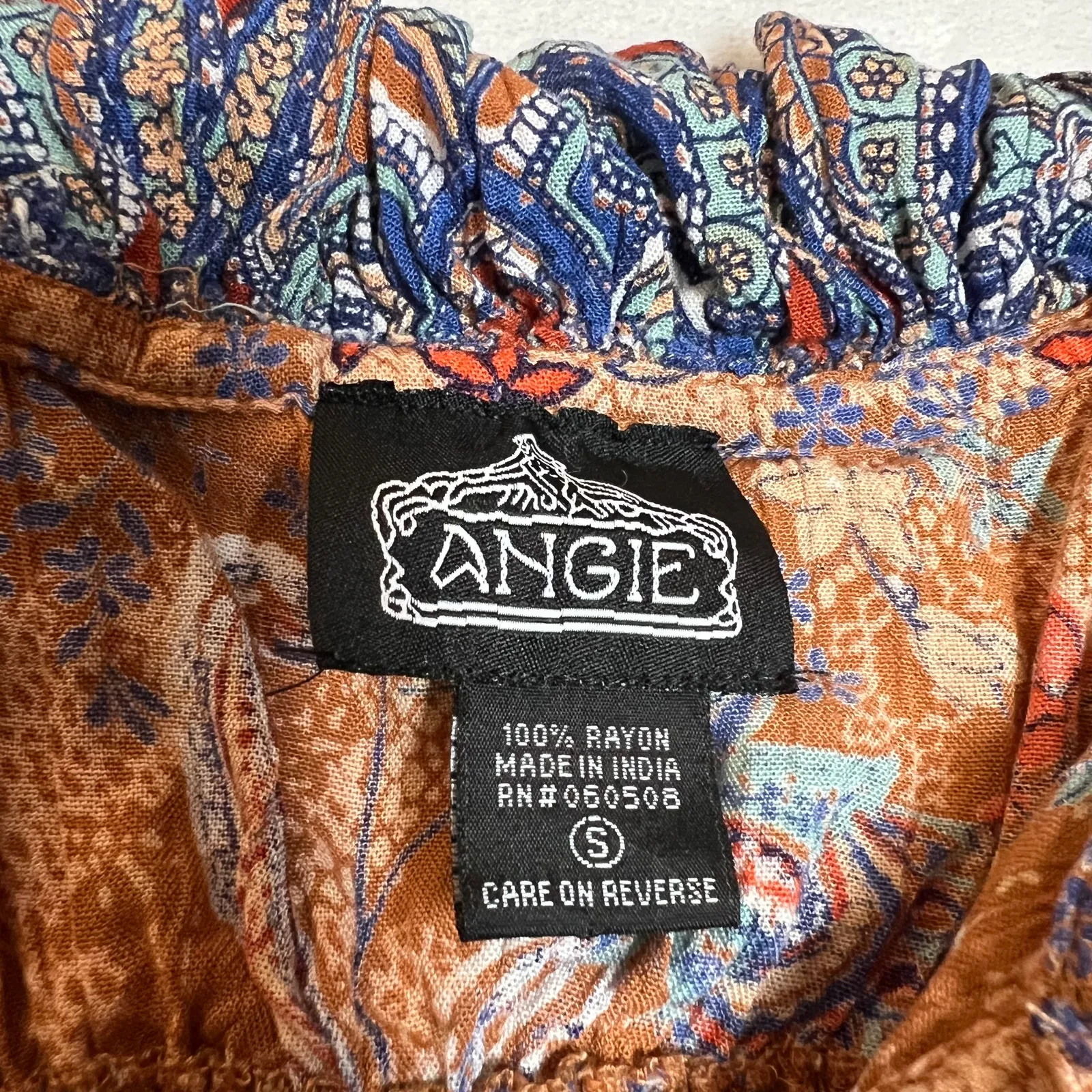 Angie Women's Ruffle Sleeve Tank Mini Dress Size S Western Peasant Festival - Image 6