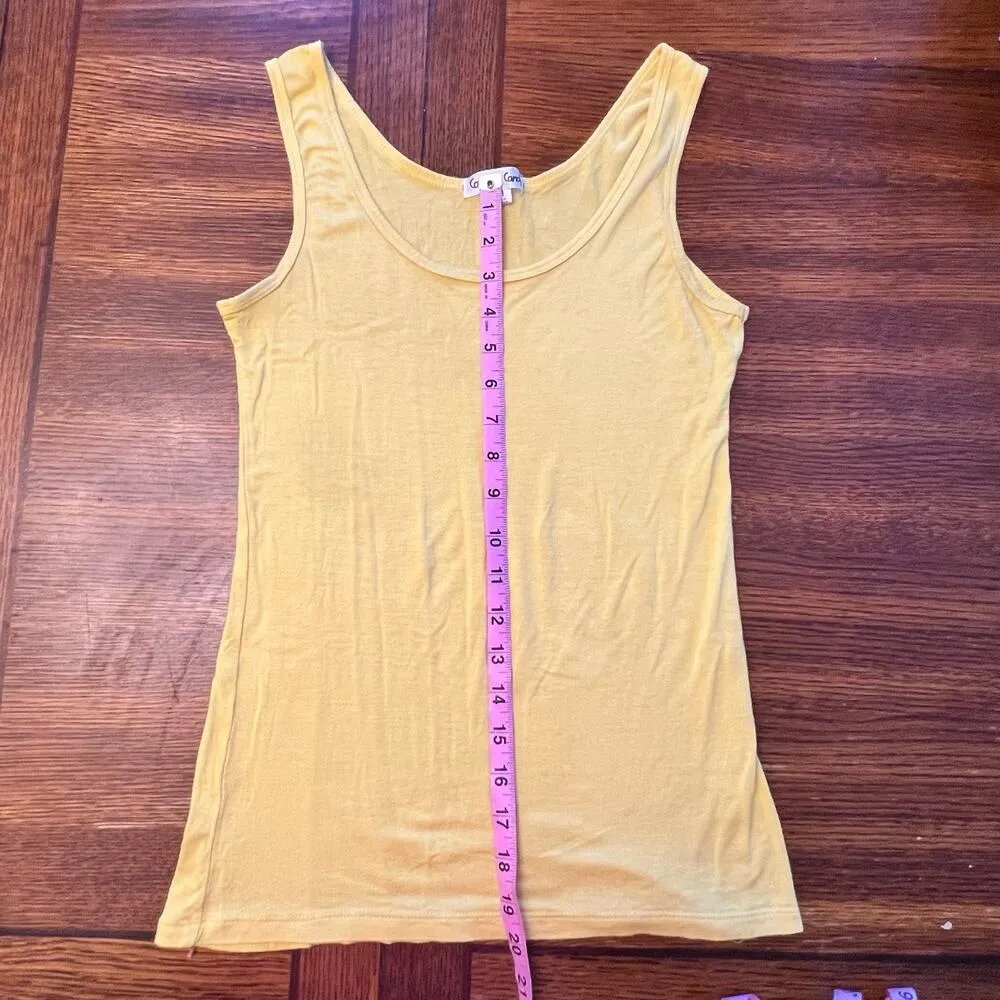 Cotton Candy Bright Yellow Tank Top Size Medium - Image 8