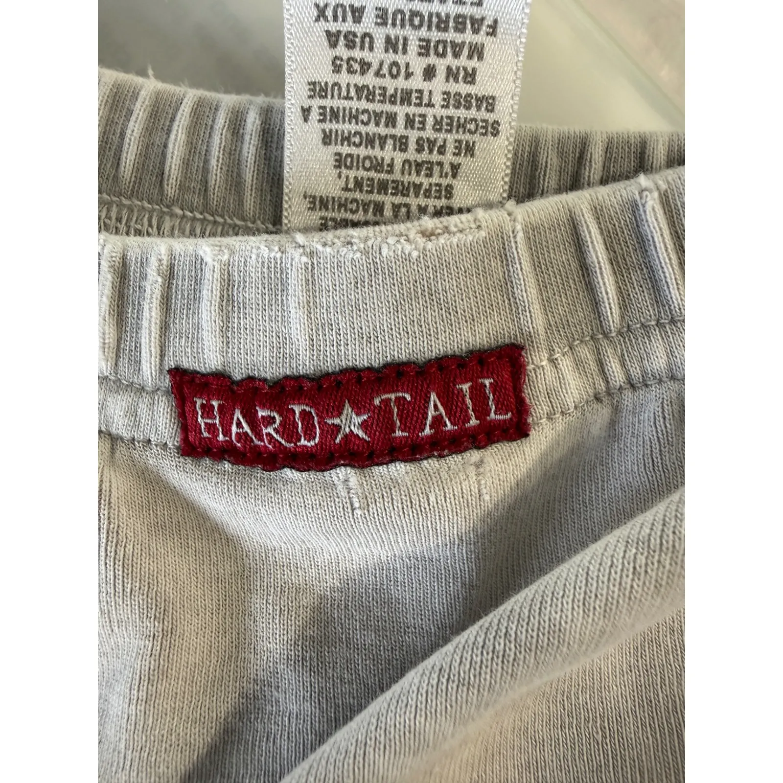 HARD TAIL FOREVER Tiered Maxi Skirt Light Grey Distressed Boho Casual Size S - Image 4