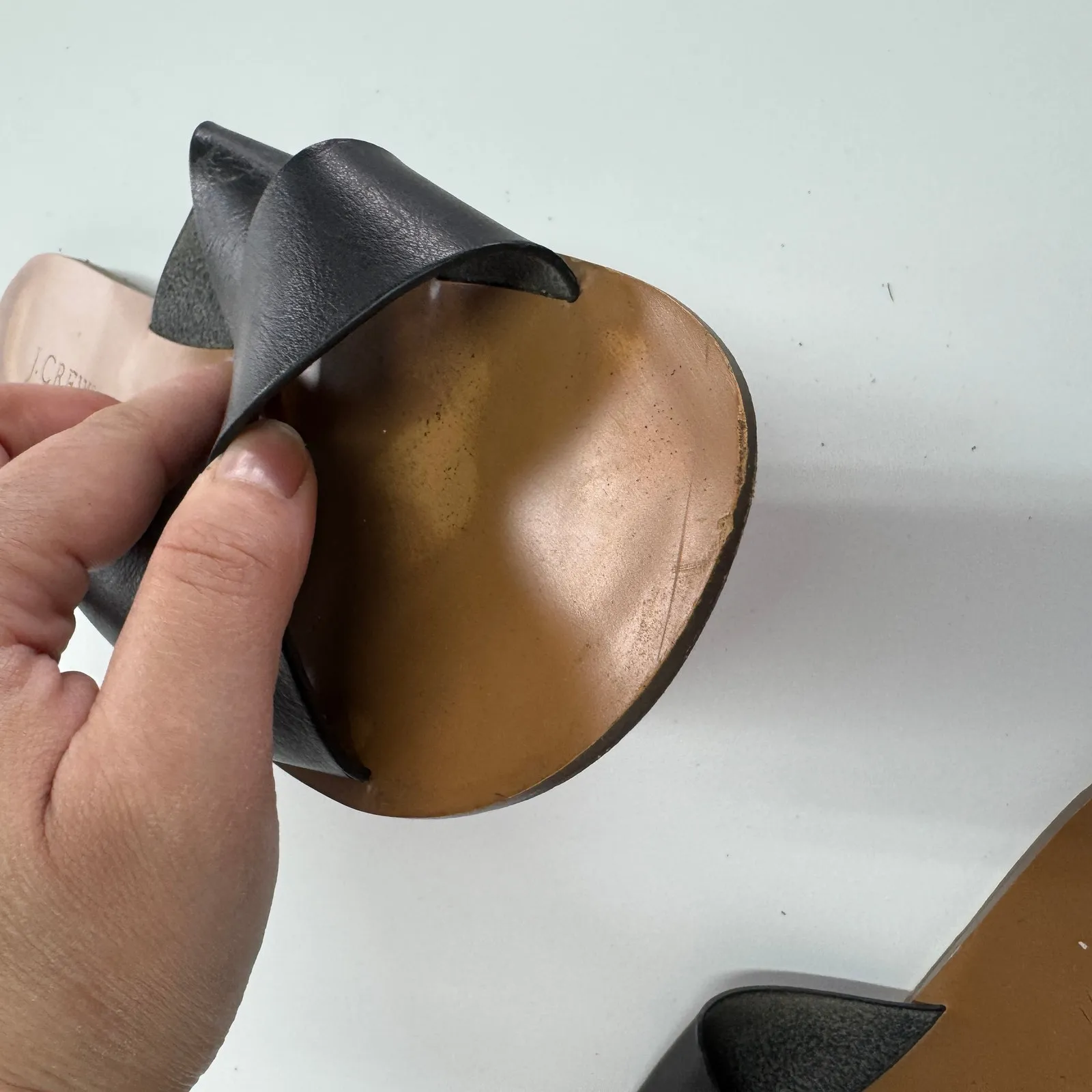 J.Crew Sandals Womens 9 Black Criss Cross Slip‎ On Beach Coastal - Image 7