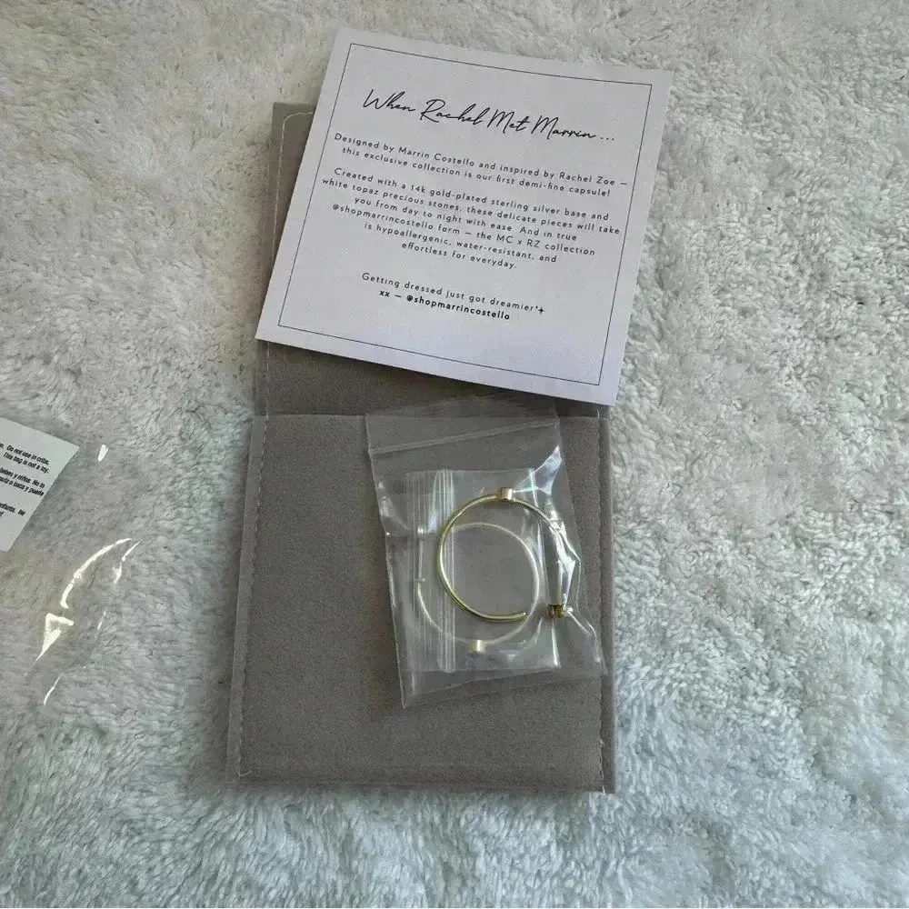 Marrin Costello Mystic Hoops and Soleil Bracelet set Gold - Image 4