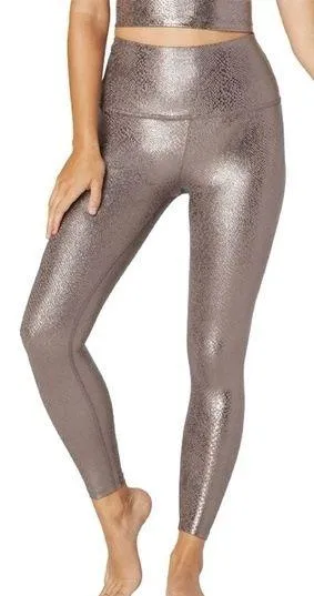 Beyond Yoga PowerShine Viper High Waisted 7/8 Legging Pull On in Mocha Size S - Image 1