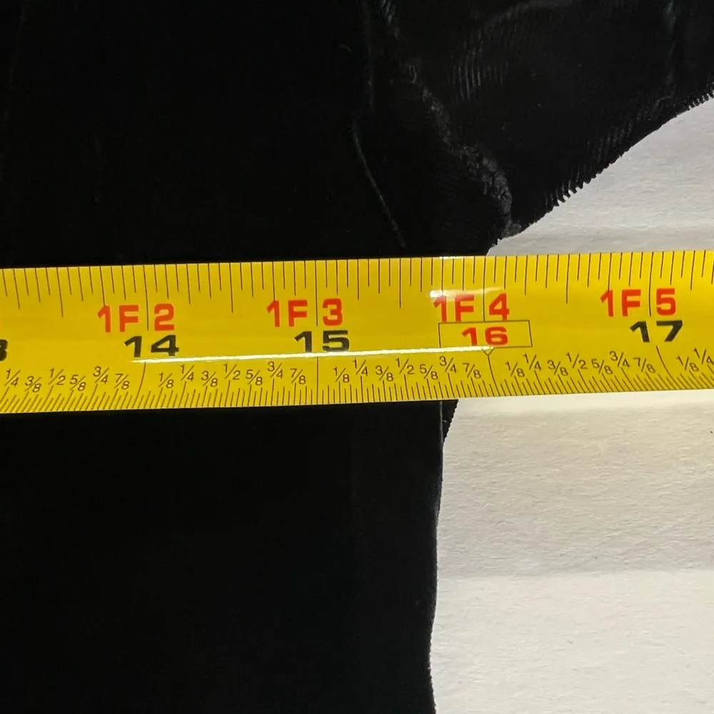 Southeastern vintage black velvet empire waist 6 maxi dress floral cocktail prom - Image 10