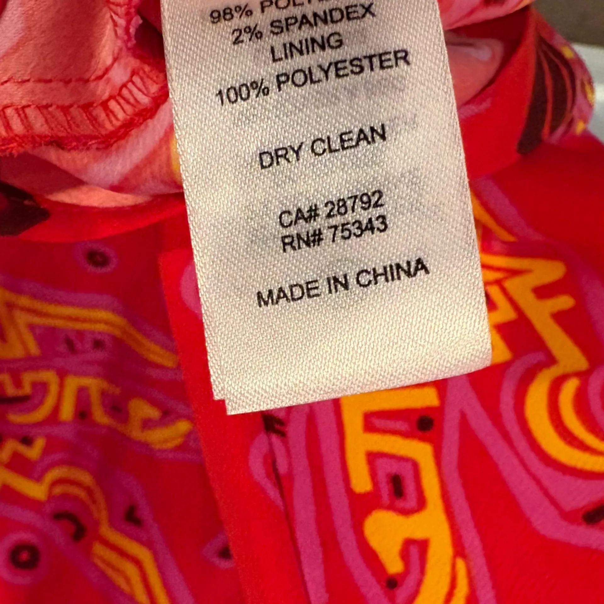 House Of Harlow Pink Banana Print Beaded Spaghetti Strap‎ Midi Dress Size Medium - Image 8