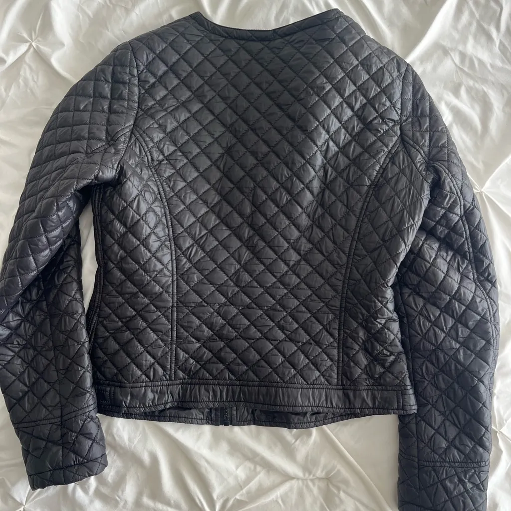 Black Quilted Women's Jacket - Image 3