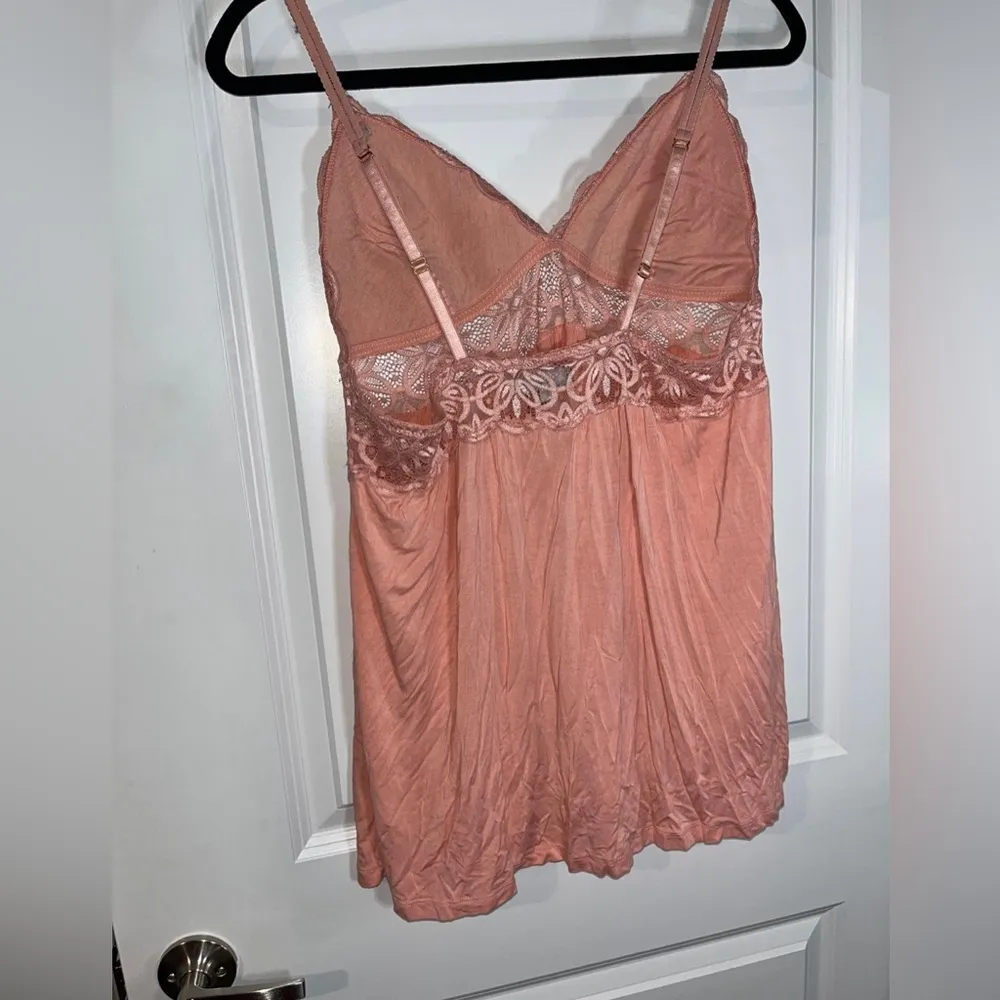 Daisy Fuentes Lacy Intimate Tanktop w/ Lace Cut Outs & Padded Built In Bra 2XL - Image 6