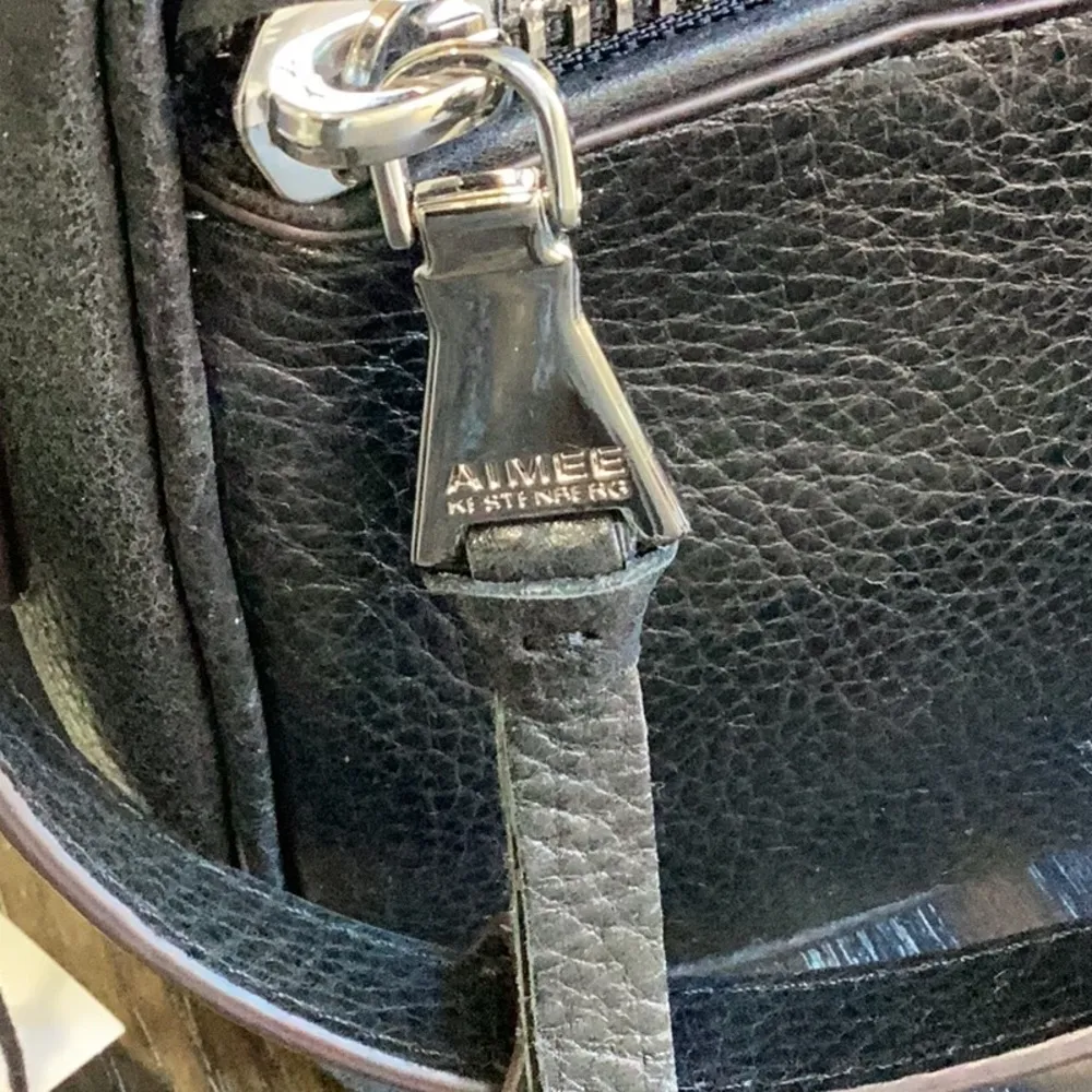 Aimee Kestenberg Berlin Crossbody in Black Vintage Leather NWT - Image 4