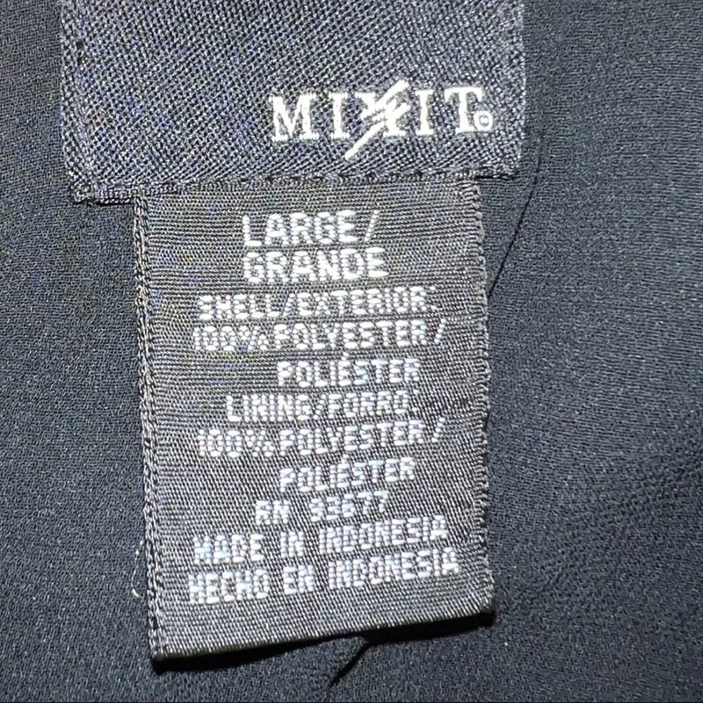 Mixit brand adorable sheer black and nude top with underlay! - Image 8