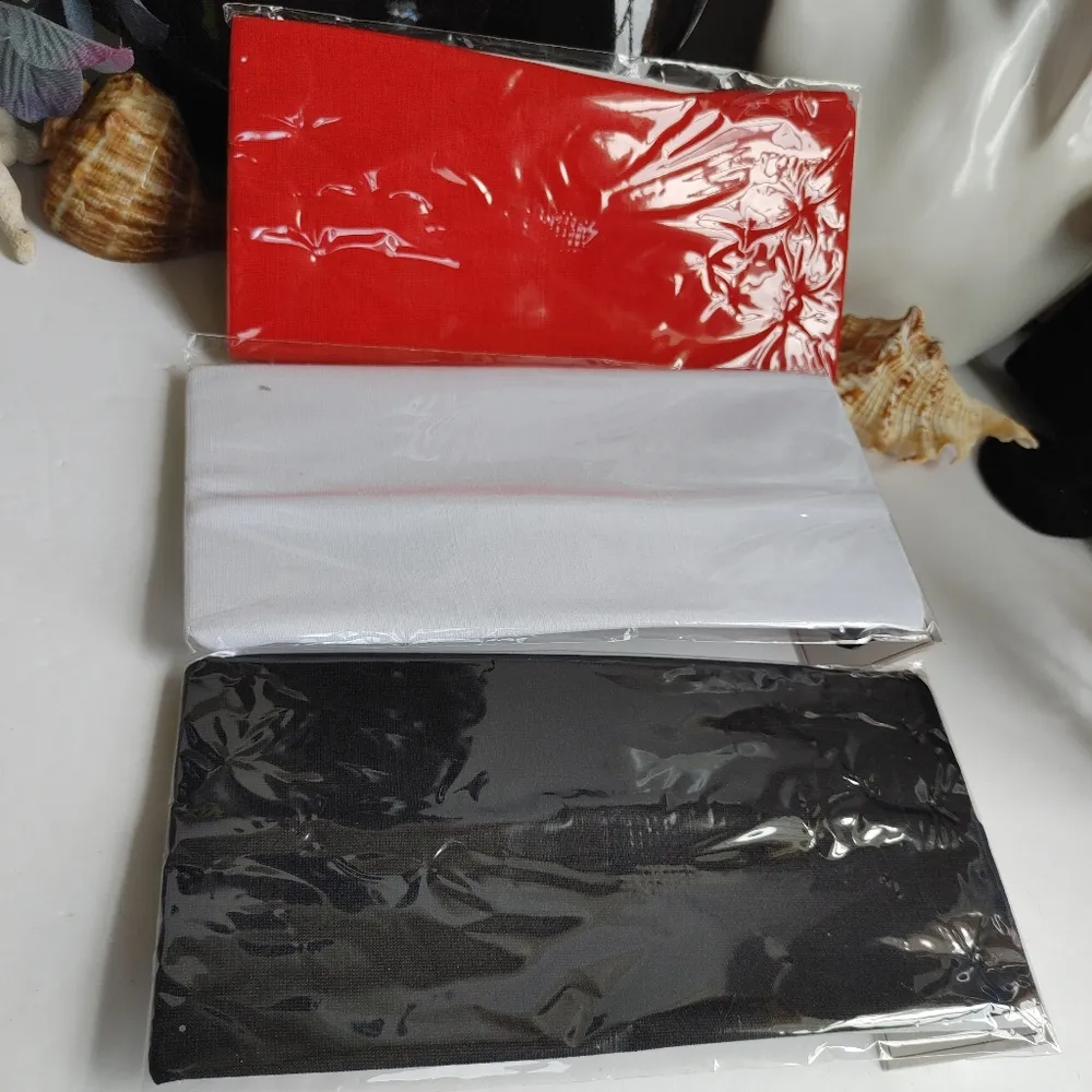 Set of Three Wide Stretch Headband with Pearls and Rhinestones - Image 4