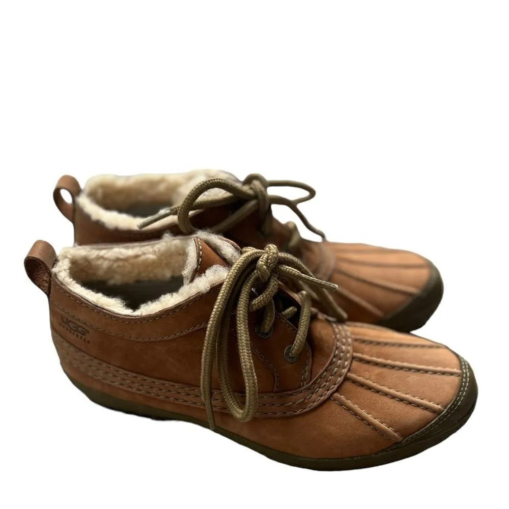 Ugg Australia Magpie 5185 Women Waterproof Tan Brown Duck Booties Sz 6 - Image 2