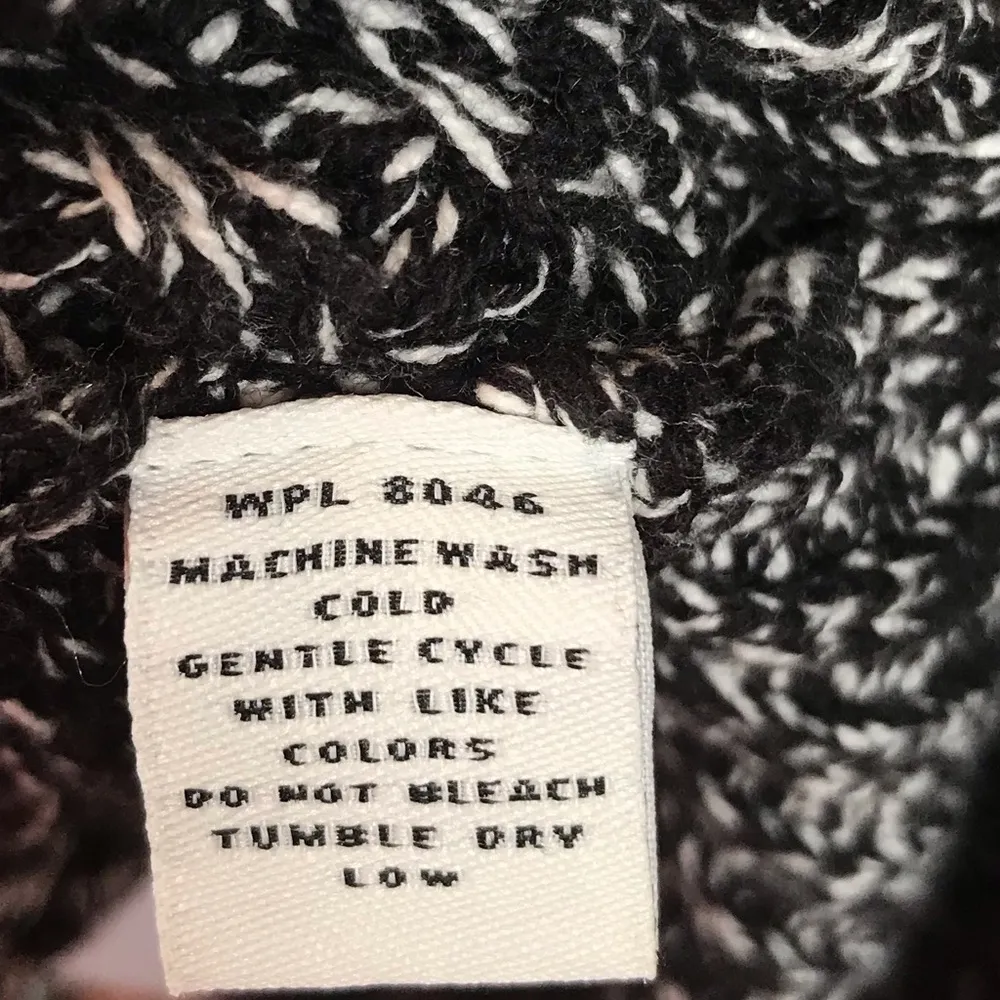 Style & Co. Cowl Neck Sweater, Black, White, Medium - Image 7