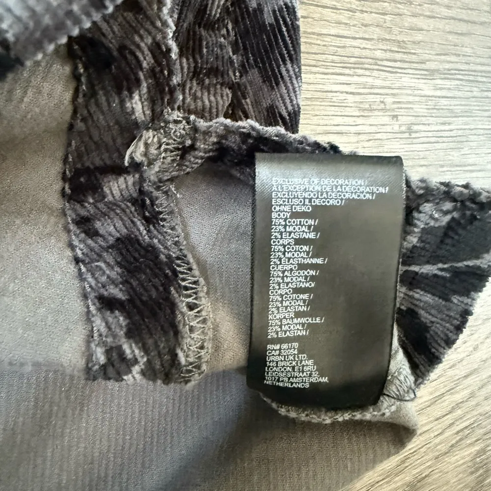 Anthropologie Pilcro Corduroy Mini Skirt Size 16 - Black/Gray Animal Print - NWT - Image 11