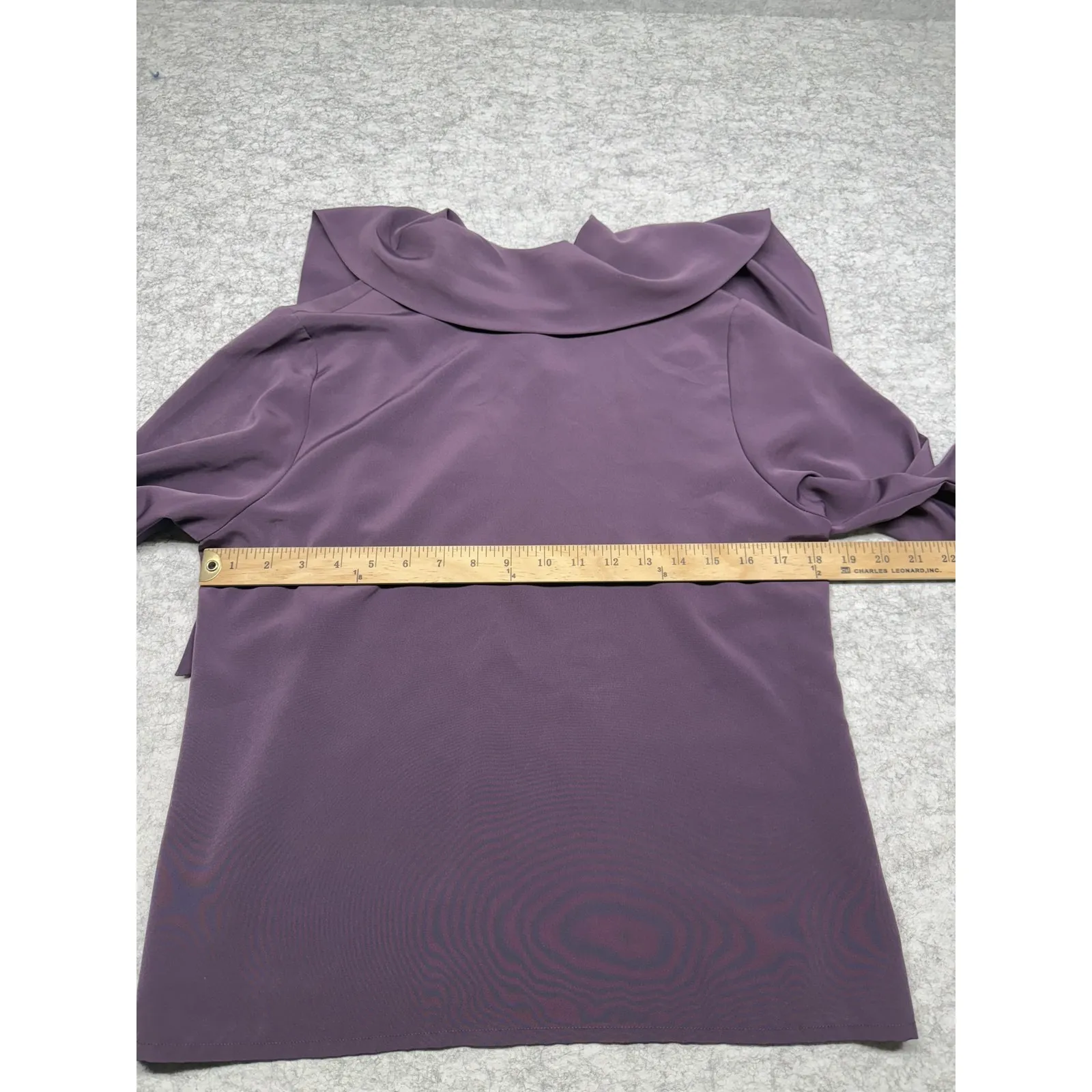 Pendleton Blouse Womens 10 Long Sleeve‎ Scarf Neck Petite Polyester Top Shirt - Image 2