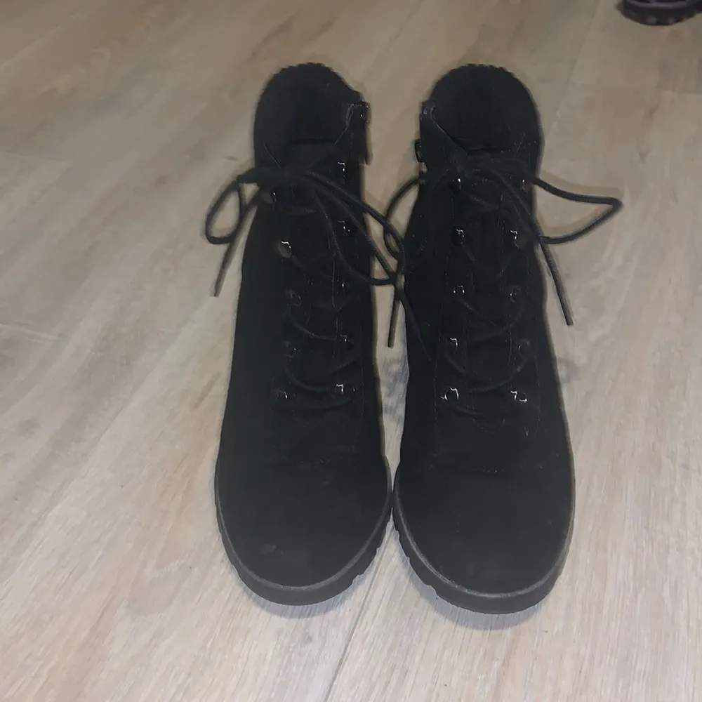 Torrid  Woman’s Ankle Faux Suede Sock Lined Booties - Image 2