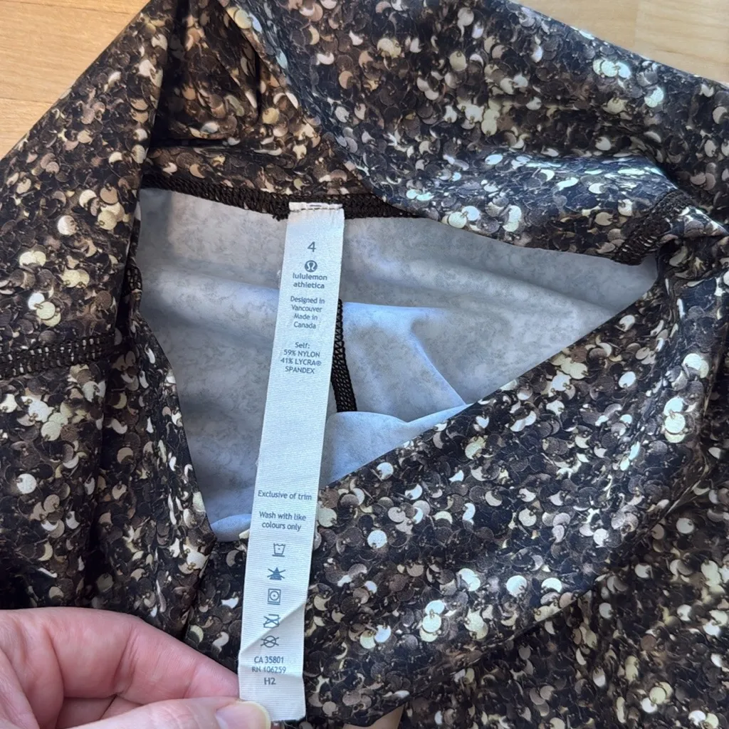 Lululemon Shine Sequin Print Wunder Under Mid-Rise Running Legging Tight, 4 - Image 9