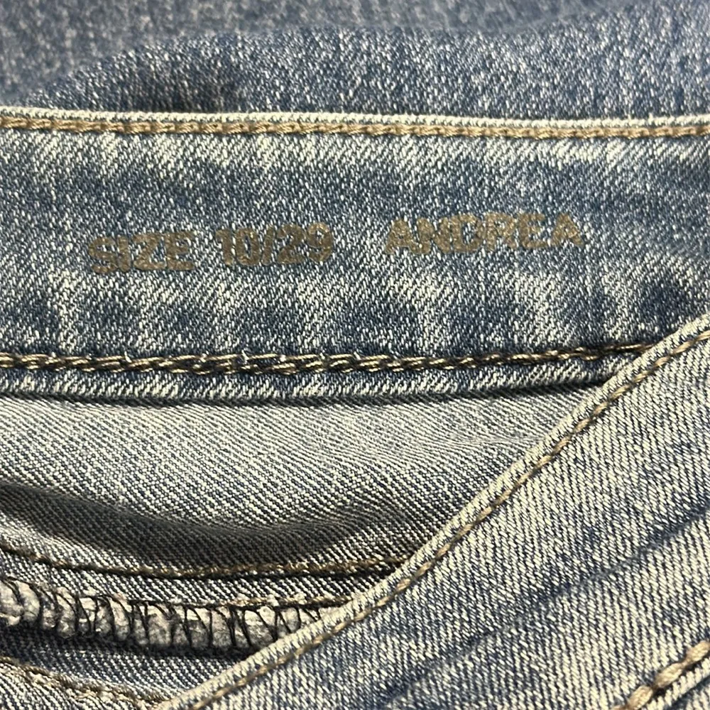 Code Bleu Andrea Denim Embroidered Paisley Button Flap Blue Jeans Women 10 or 29 - Image 10