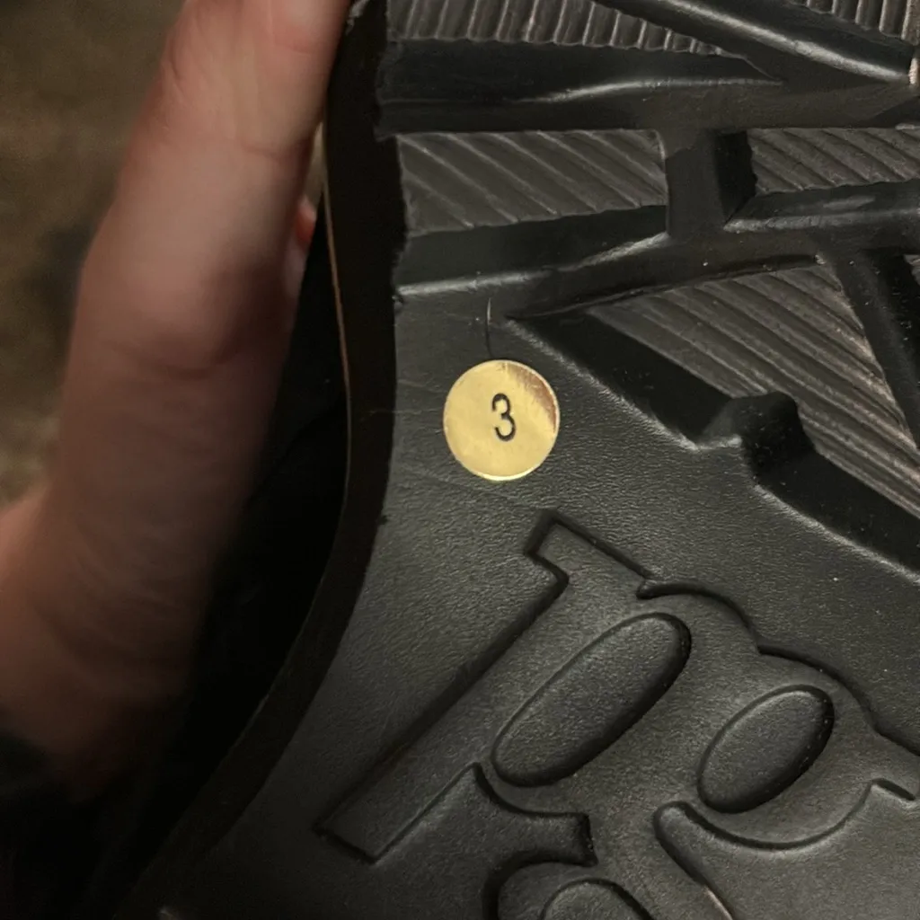 Paul Green Suede‎ Ankle Boots With Buckle And Track Sole Black size 3 UK 5.5 US - Image 14