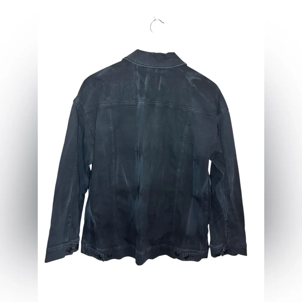 Free People Oversized Tie Dye Denim Jacket Size M - Image 4