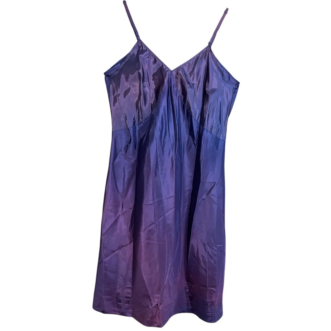 Vintage Purple Strappy Slip Dress size Medium - Image 3
