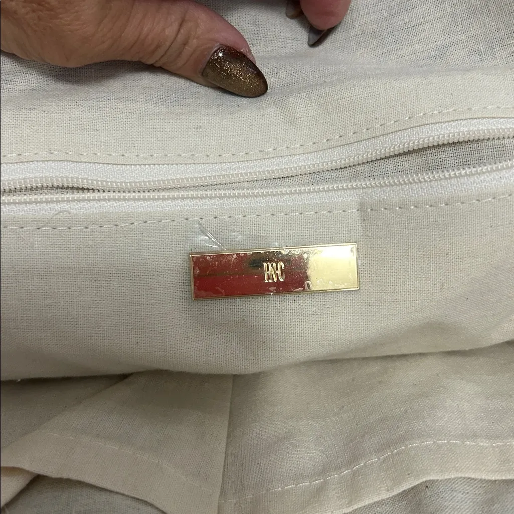 INC Stella Woven Beach Tote - Image 6