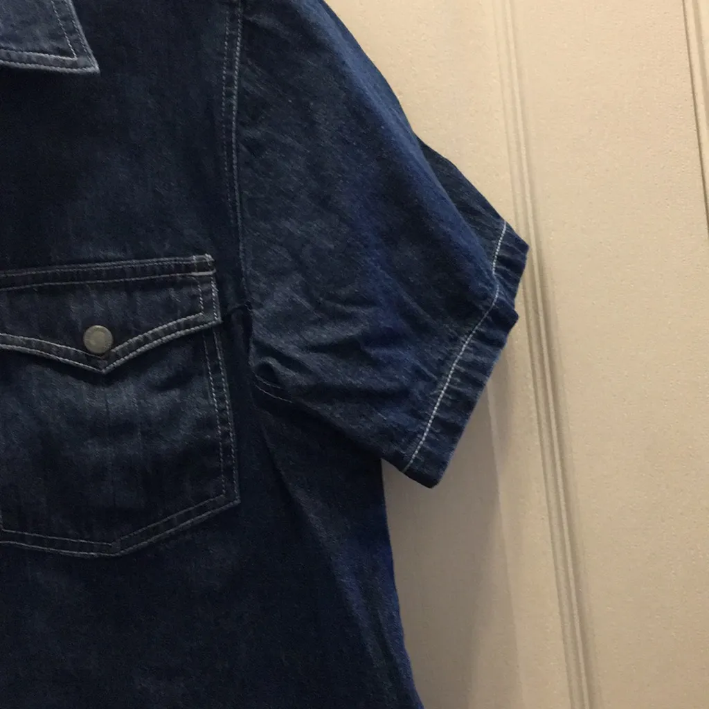 FINAL MARKDOWN Ny jeans short sleeved denim jacket large - Image 3