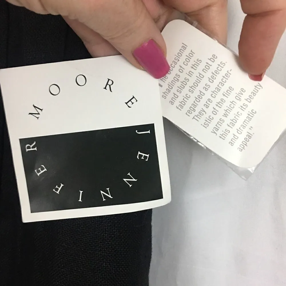 Jennifer Moore black Linen mini skirt 8 - Image 7