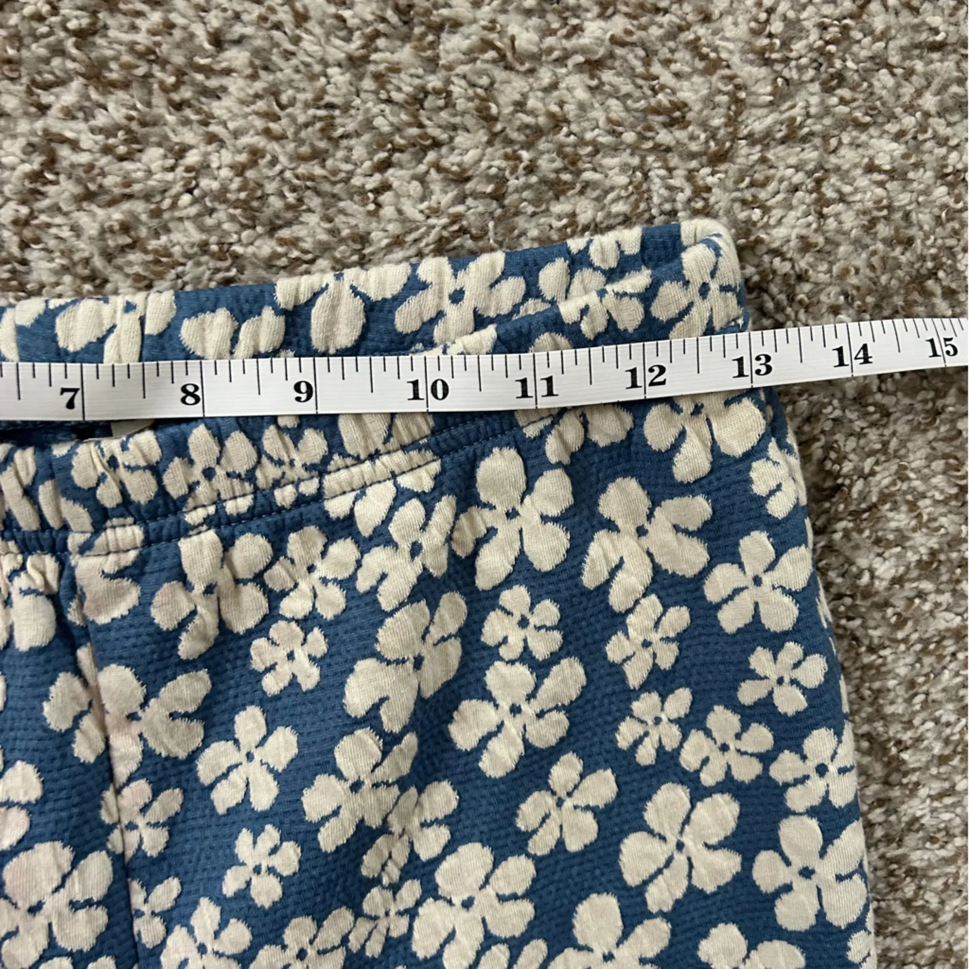 American Eagle Outfitters Blue Floral Flare Pants 70s 60s Hippie Stretch Comfy - Image 5