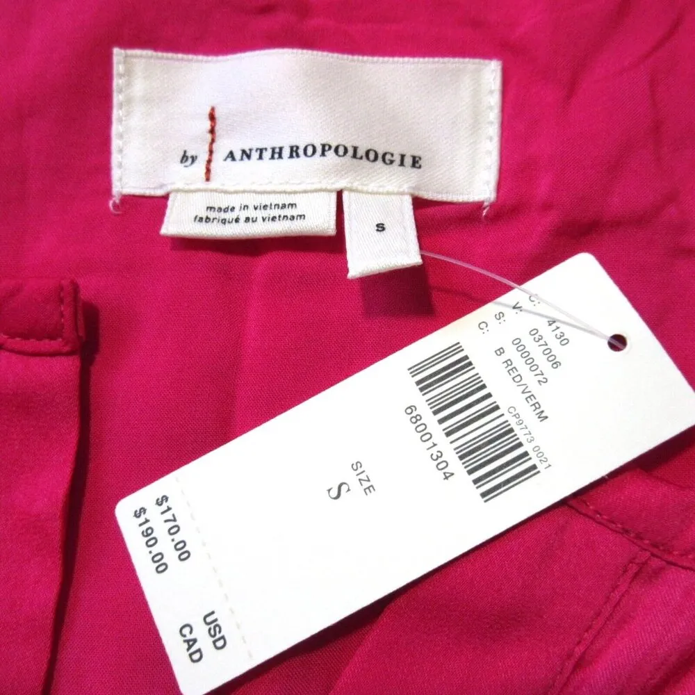 NWT by Anthropologie The Somerset Maxi in Pink Lumensilk Edition Dress S - Image 4