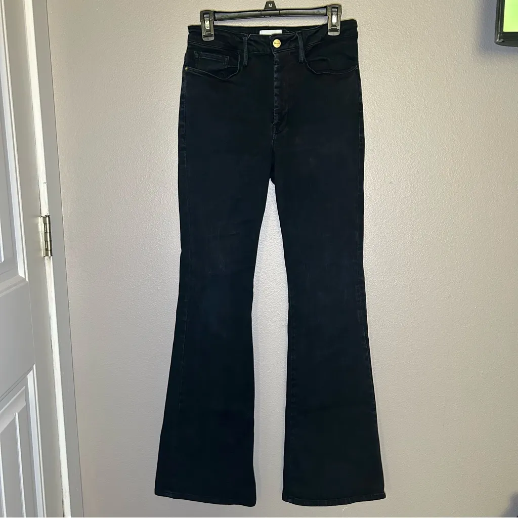 FRAME Le One High Rise Flare Denim Jeans Women’s size 2 29-34 - Image 3