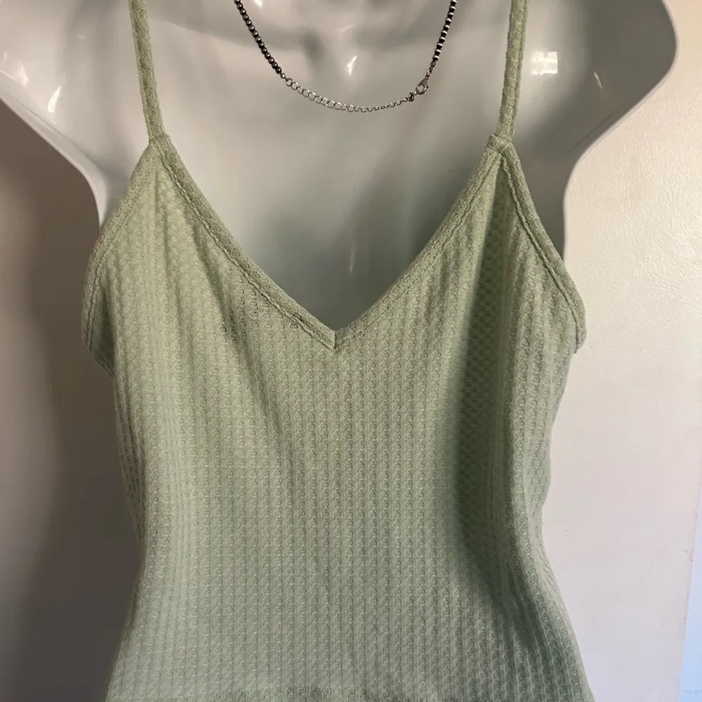 Forever 21 Green Tie Front Camisole Large - Image 2