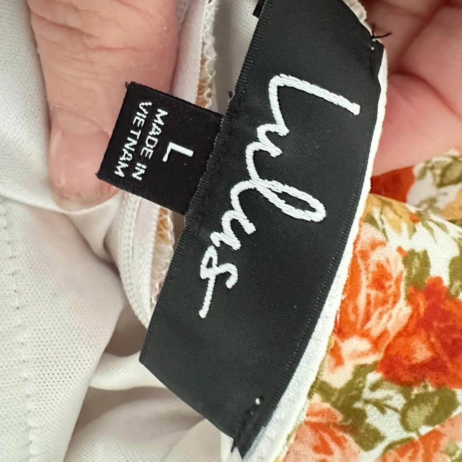 Lulus Babydoll Y2K Mini Dress Roses Floral Hippie Boho Cottagecore Sundress L - Image 6