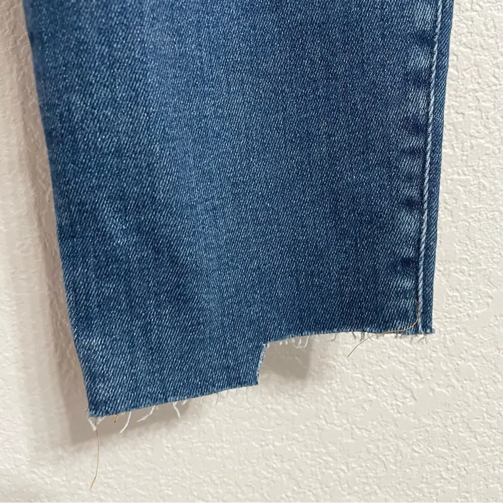 NWT Good American Women’s Jeans Denim Blue Skinny Stretch Frayed Cut Hem Size 20 - Image 8