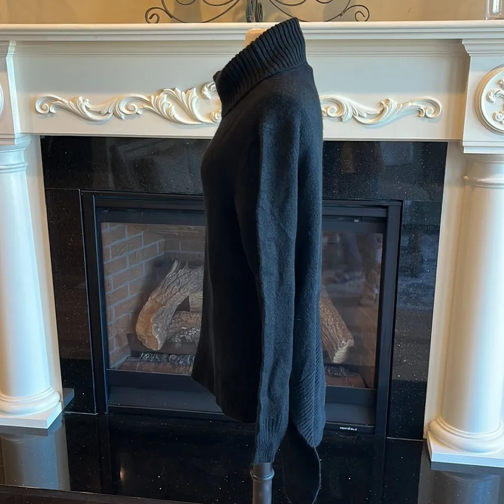 Black Cozy Up Sweater Cowl Neck Pullover Womens Medium - Image 5